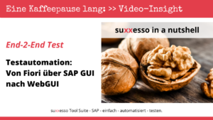suxxesso nutshell - End2End Test: Von Fiori über SAP GUI nach WebGUI